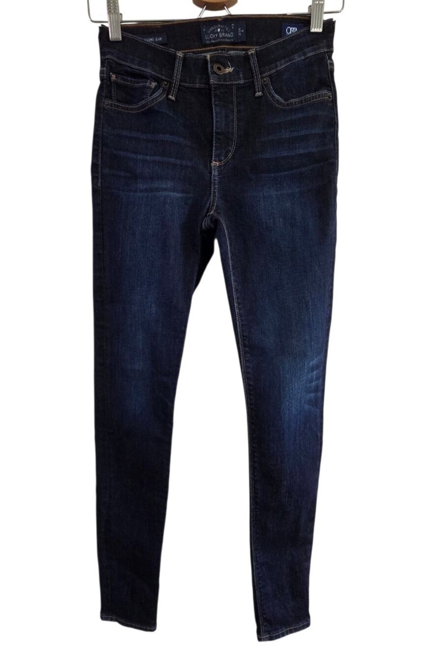 Lucky Brand Brooke Legging Jeans Women's Size 2/26 Dark Wash Stretch